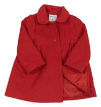 Červený flaušový podšitý kabátek Mayoral