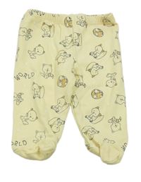 Žluté polodupky se zvířátky 