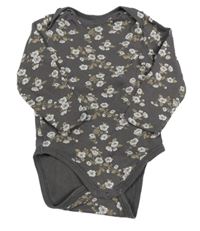 Antracitové květované body C&A