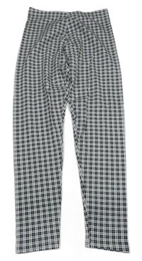 Černo-bílé kostkované legíny Primark