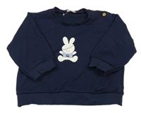 Tmavomodrá mikina s králíkem Benetton