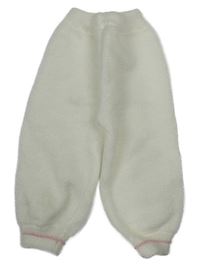 Bílo-růžové pletené tepláky 