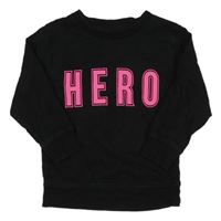 Černá mikina s nápisem Next