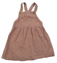 Starorůžové laclové manšestrové šaty H&M