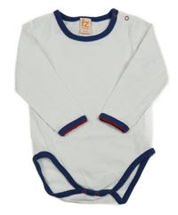 Bílo-tmavomodré body 