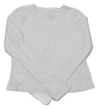 Bílé crop triko H&M