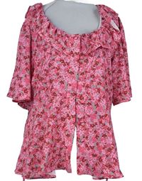 Dámská růžová kytičkovaná halenka Dorothy Perkins 