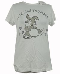 Nové - Dámské bílé tričko s králíčkem Thumperem Disney + Primark 