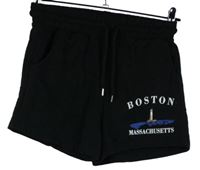 Dámské černé teplákové kraťasy s majákem