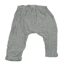 Černo-bílé turecké lehké kalhoty Next