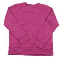 Fuchsiová mikina vel.152-164