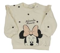 Smetanová puntíkatá mikina s Minnie H&M