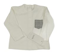 Nové - bílé triko s kapsou 