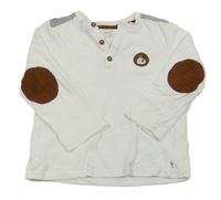 Bílé triko s nášivkou Obaibi