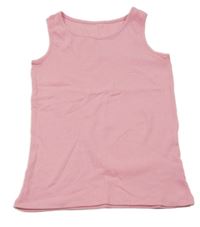 Neonově růžový žebrovaný top St. Bernard