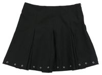 Černá skládaná sukně 