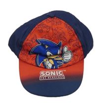 Modro-červená kšiltovka Sonic