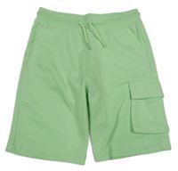 Světlezelené bavlněné kraťasy s kapsou F&F
