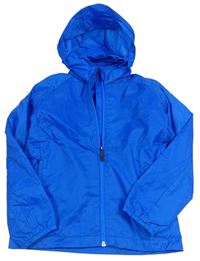 Modrá šusťáková sportovní bunda s kapucí Puma
