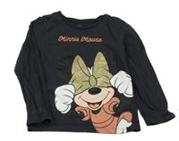 Antracitové triko s Minnie Disney