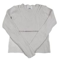 Levandulové žebrované úpletové triko s topem Zara