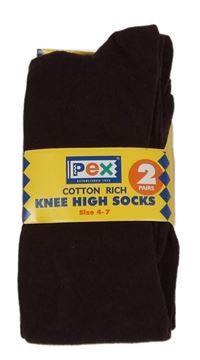 Nové - 2x hnědé podkolenky