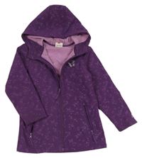 Fialová softshellová bunda s motýly a kapucí Topolino