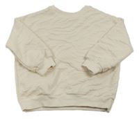 Světlebéžová 3D vzorovaná mikina George