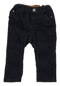 Tmavomodré manšestráky H&M