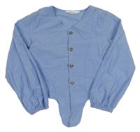 Světlemodrá crop halenka H&M