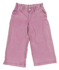 Růžové široké rifle Topolino