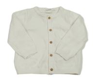 Bílý propínací svetr H&M