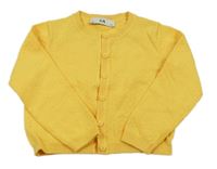 Pomerančový propínací svetr C&A