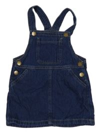 Tmavomodré riflové laclové šaty Next