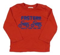 Červené triko s nápisem Hema 