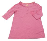 Růžové triko s krajkou Pepperts