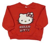 Červená mikina s Kitty 