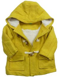 Žlutá zateplená bunda s kapucí John Lewis