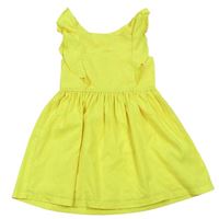 Žluté šaty s volánky H&M