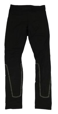 Černé funkční spodní legíny Decathlon