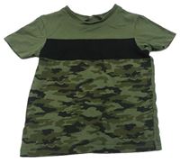 Khaki-černé tričko George