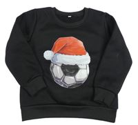 Černá mikina s fotbalovým míčem