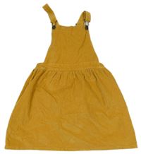 Okrová manšestrová laclová sukně H&M