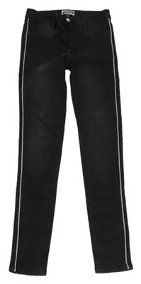 Tmavošedé rifle s proužky Pocopiano