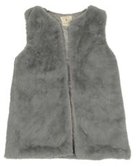 Šedá kožešinová vesta Primark 