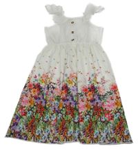 Bílé kytičkované šaty Shein 