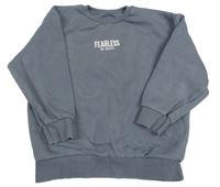 Šedá oversize mikina s nápisem Matalan