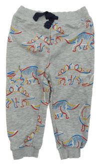 Šedé tepláky s dinosaury M&S