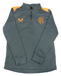 Šedo-oranžová funkční fotbalová mikina Castore