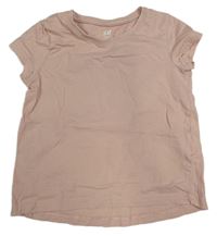 Pudrové tričko H&M